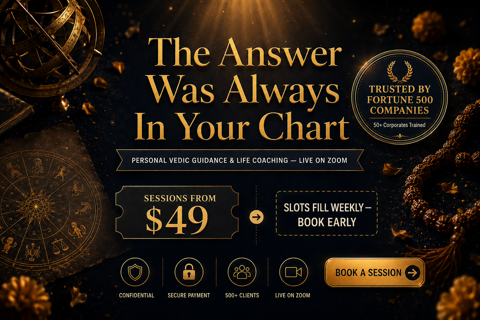 MorphoClarity Vedic Guidance — Personal Vedic Guidance & Life Coaching, Live on Zoom, Sessions from $49
